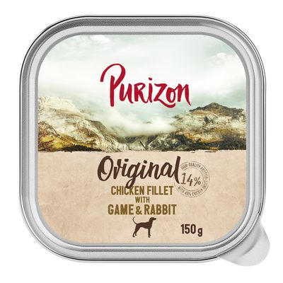 Purizon Original dziczyzna, królik, kurczak adult 150 g × 6