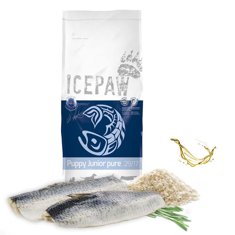ICEPAW Puppy Junior śledź 14 kg