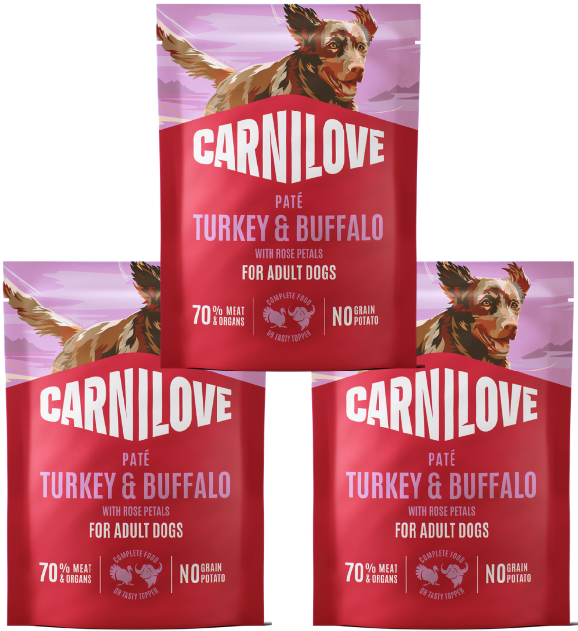 Carnilove indyk, bawół adult 300 g × 3
