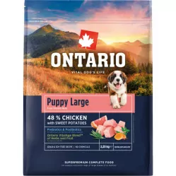 Ontario kurczak z batatem puppy duże rasy 2,25 kg