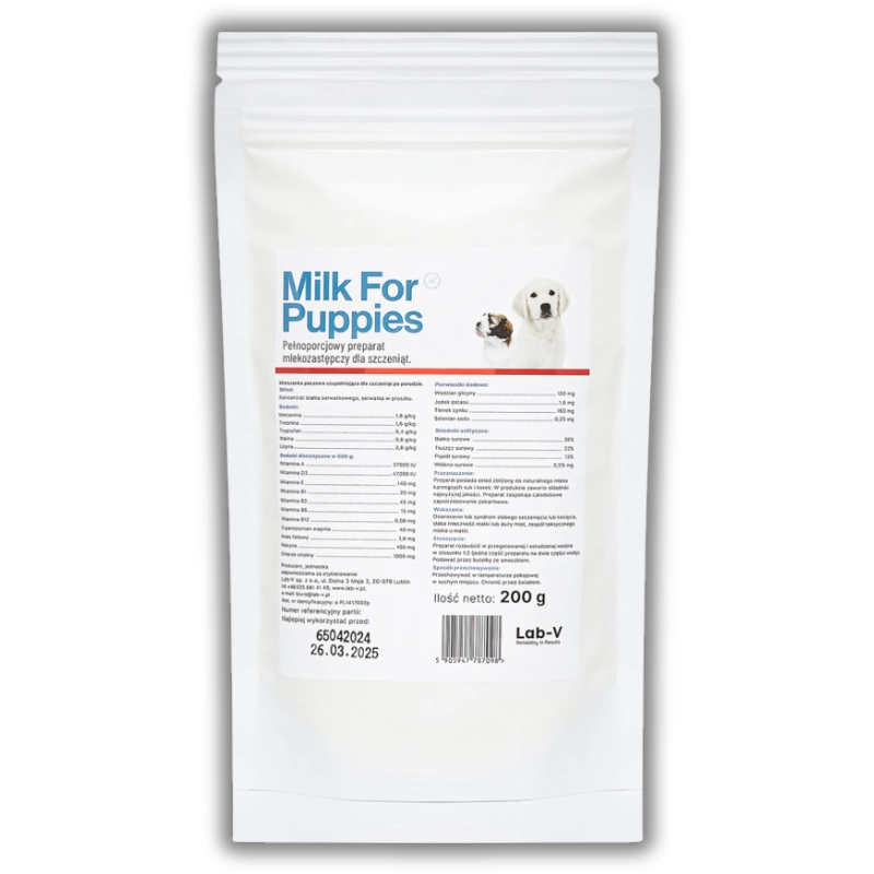 Lab-V Milk For Puppies mleko dla szczeniąt 200 g