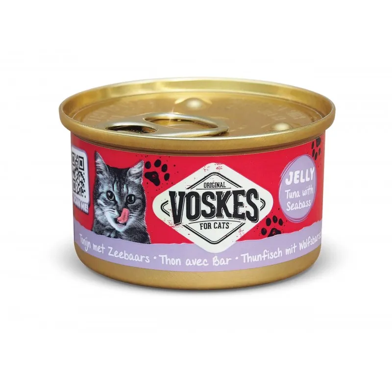 Voskes Original tuńczyk, okoń morski w galaretce adult 85 g