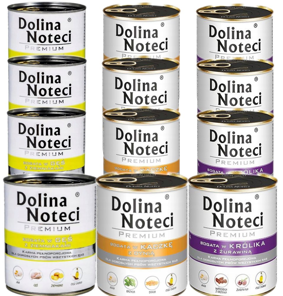 Dolina Noteci Premium gęś, kaczka, królik 800 g × 12