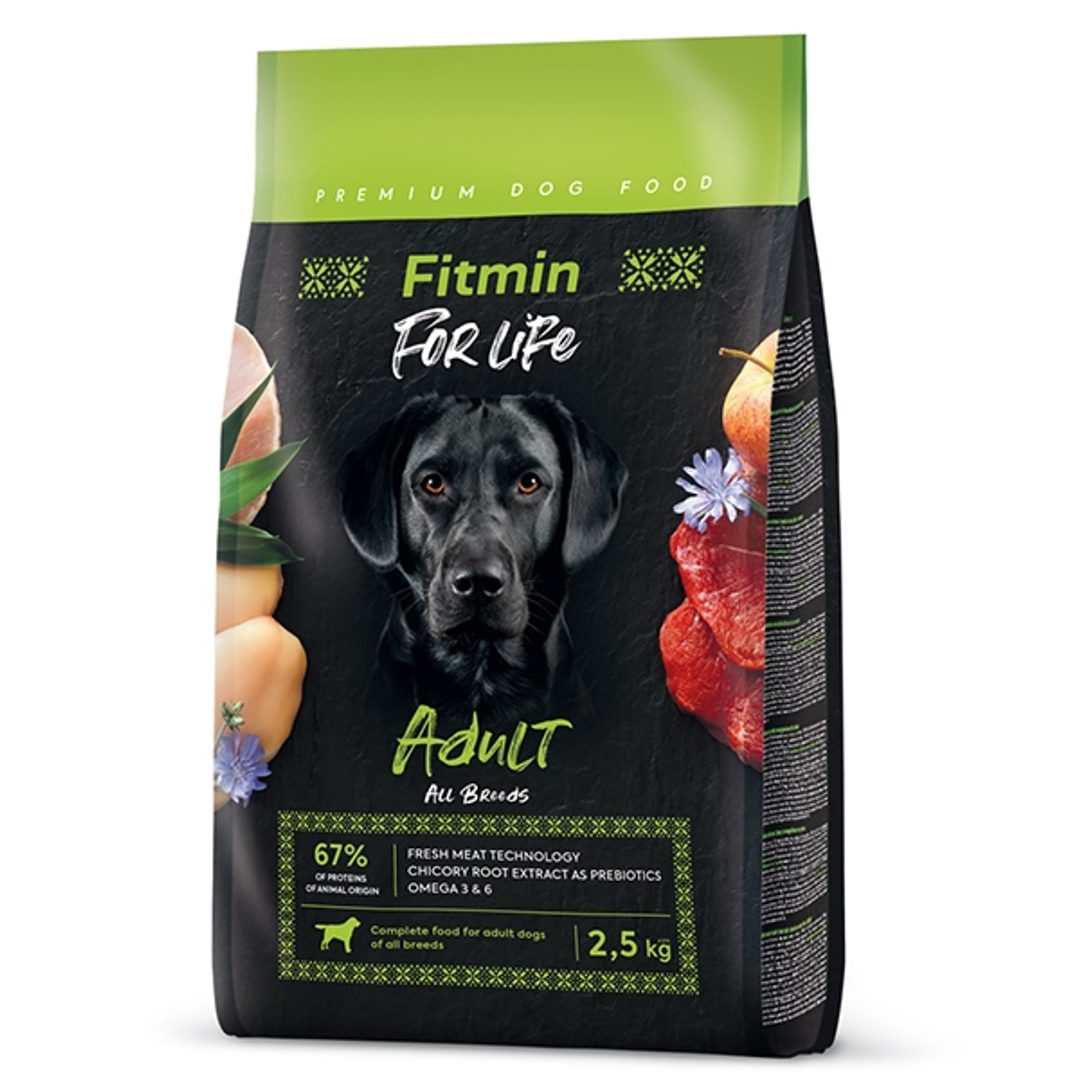 Fitmin For Life kurczak, wieprzowina, wołowina adult 2,5 kg
