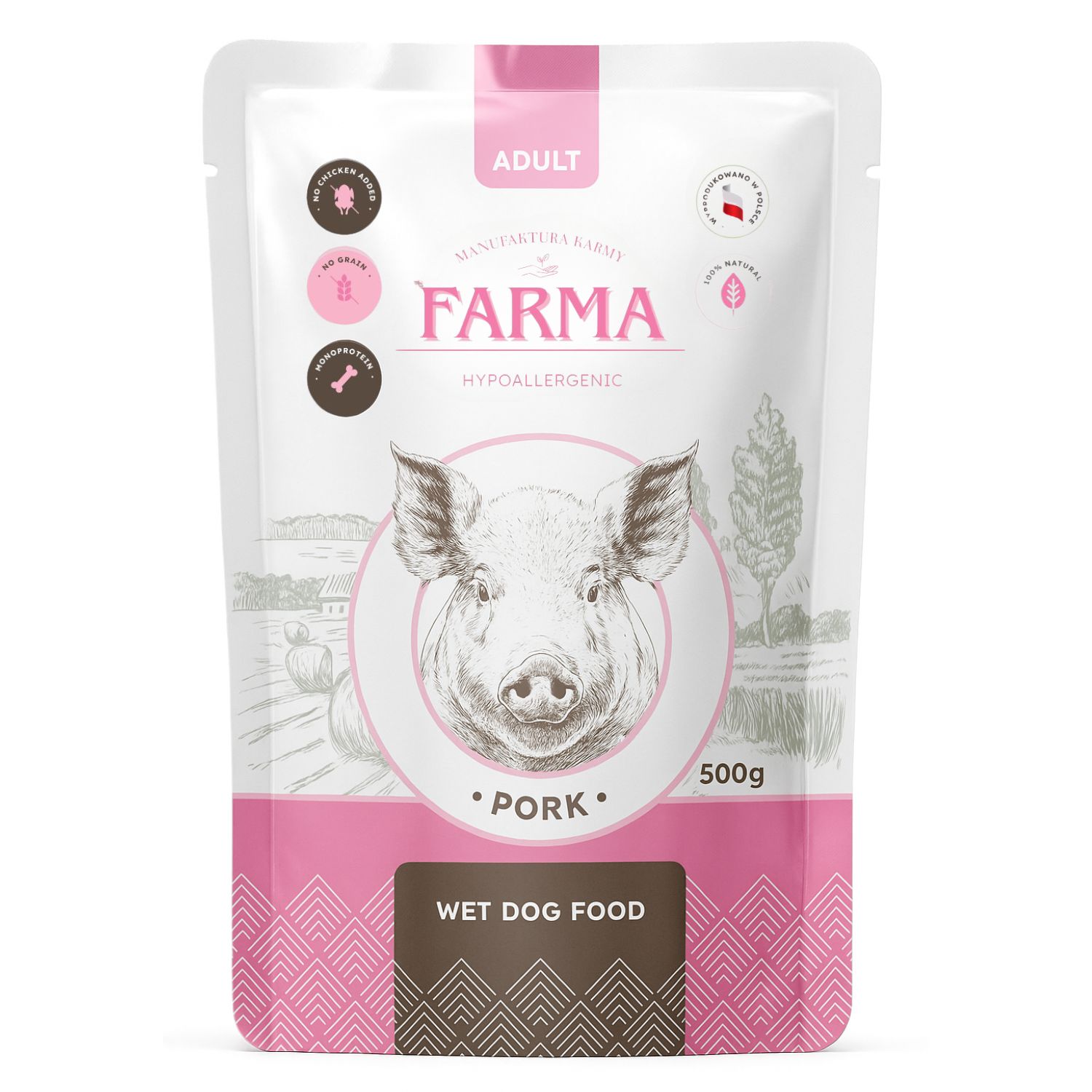 Farma Manufaktura wieprzowina adult 500 g