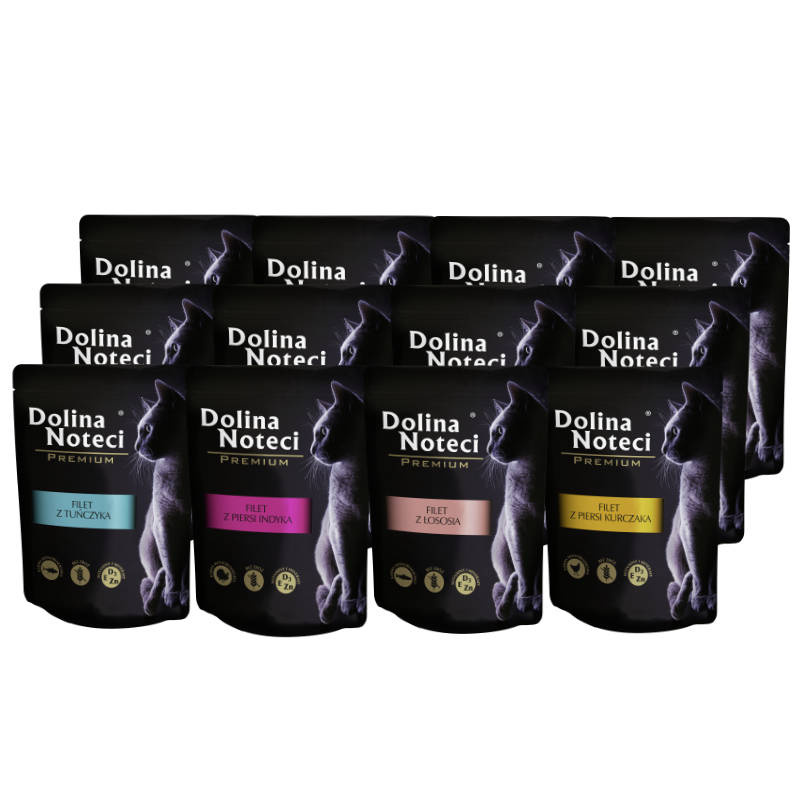 Dolina Noteci Premium mix smaków kawałki adult 85 g × 12