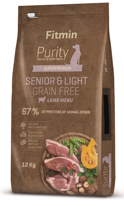 Fitmin Dog Purity Grain Free jagnięcina senior 12 kg