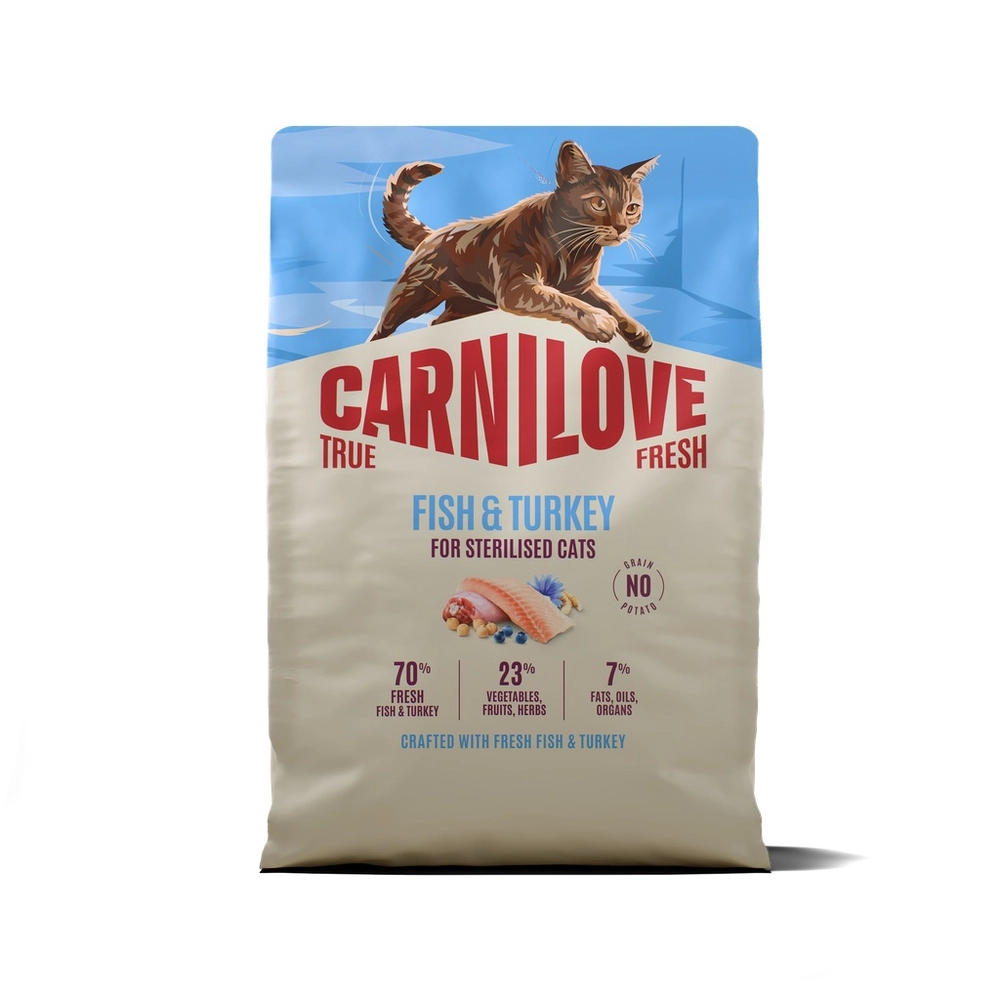 Carnilove True Fresh Sterilised indyk, ryby adult 6 kg