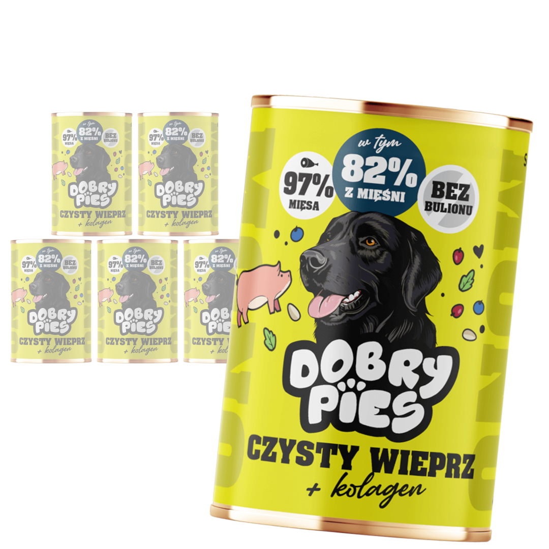 Dobry Pies Mono wieprzowina 400 g × 6