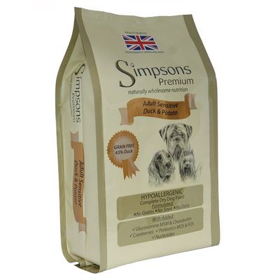 Simpsons Premium Sensitive kaczka adult 12 kg × 2