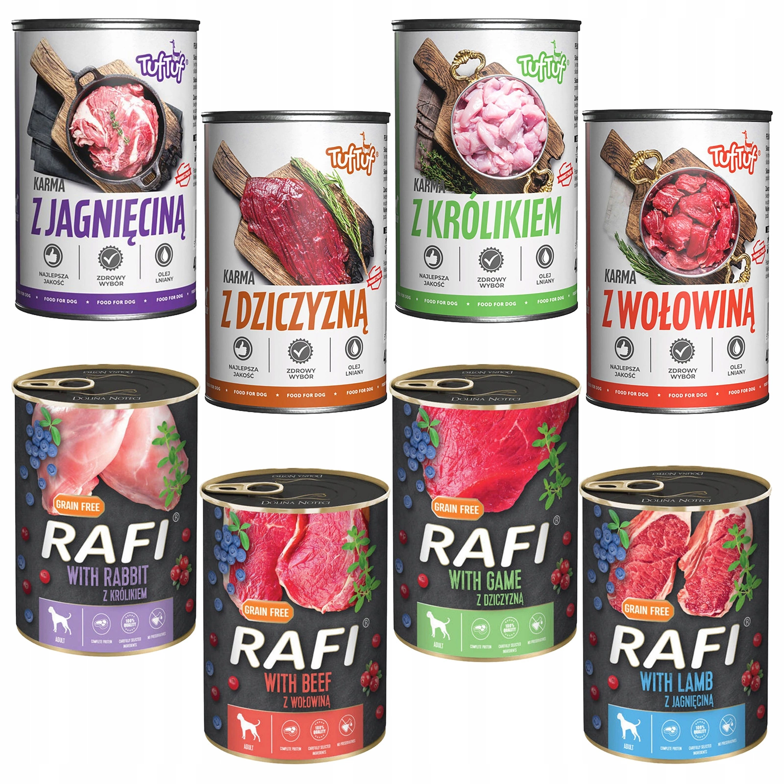 Rafi Tuf Tuf 400 g × 8