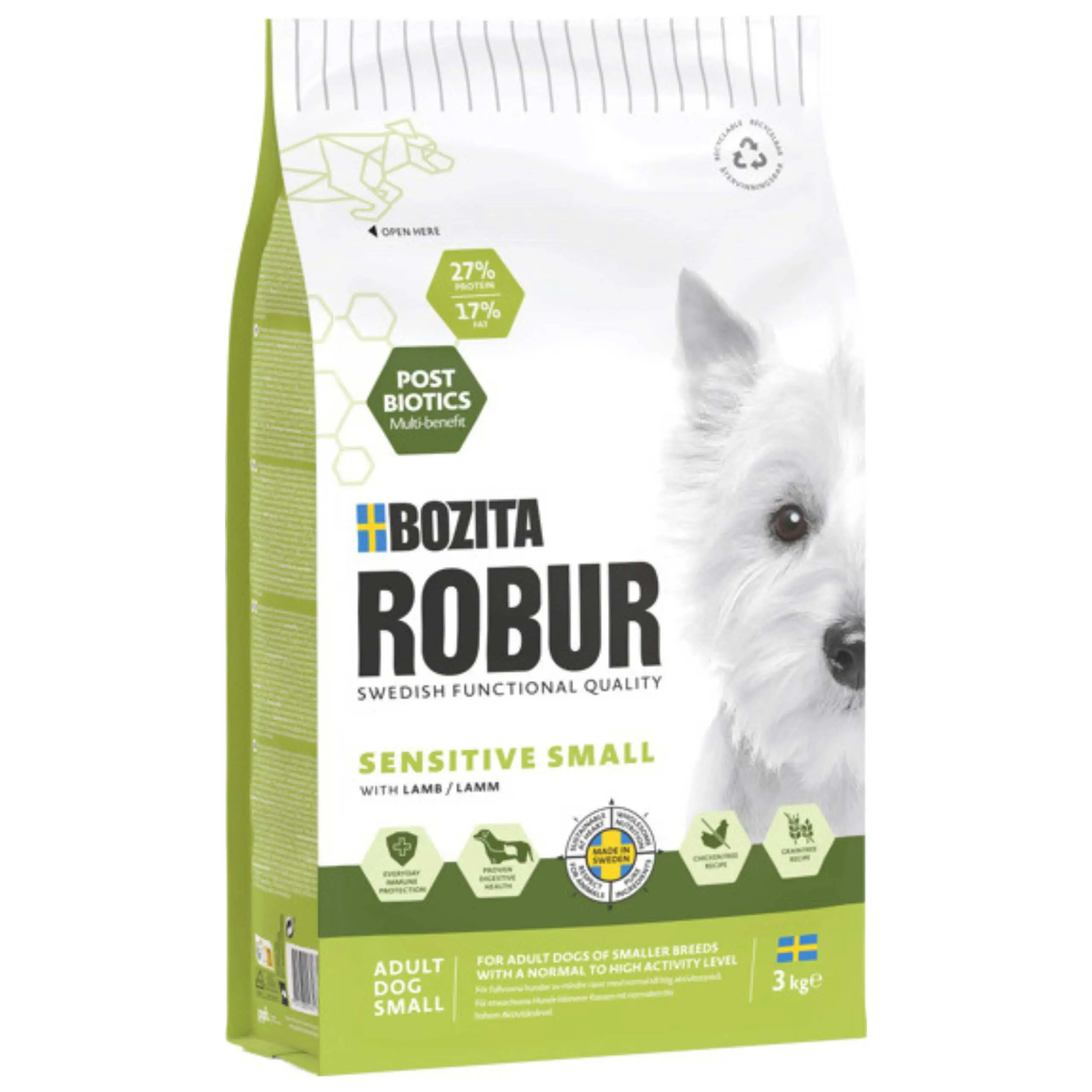 Bozita Robur jagnięcina adult małe rasy 3 kg