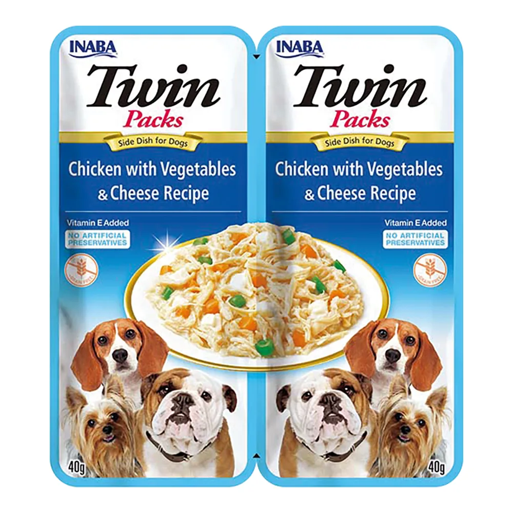 Inaba Twin Packs kurczak, ser 40 g × 2