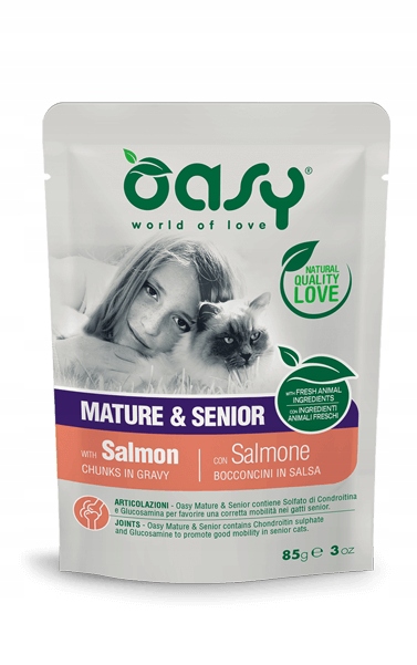 Oasy Lifestage łosoś w sosie senior 85 g