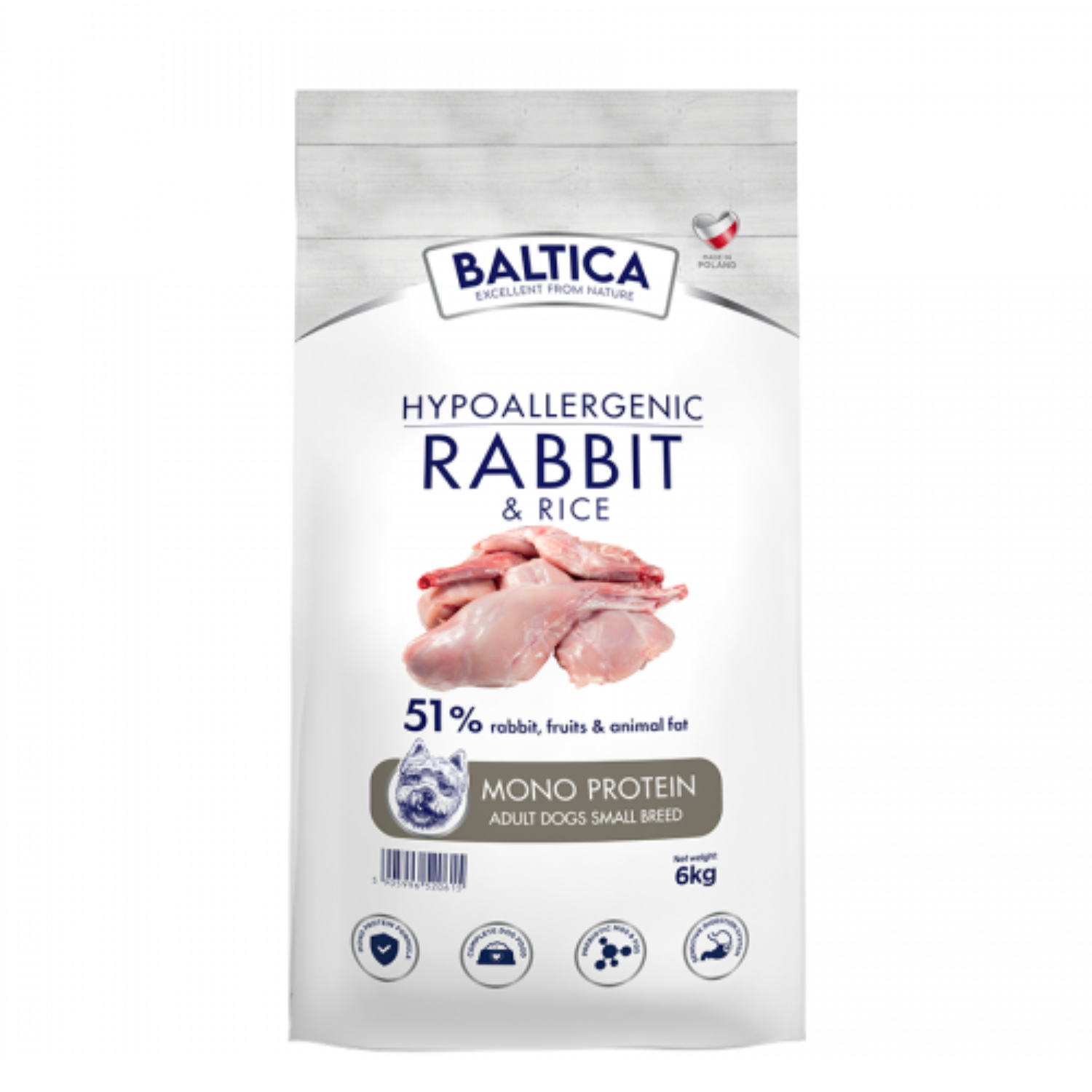 Baltica Nutraceutic królik adult małe rasy 12 kg
