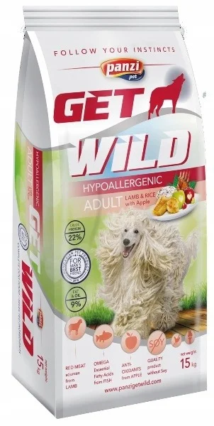 GetWild Hypoallergenic jagnięcina adult 15 kg