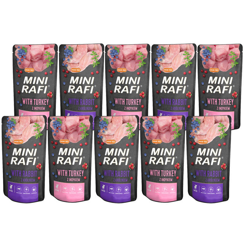 Rafi Mini indyk, królik adult małe rasy 150 g × 10