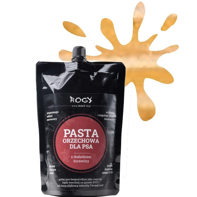 Rogy pasta orzechowa z żurawiną 300 g