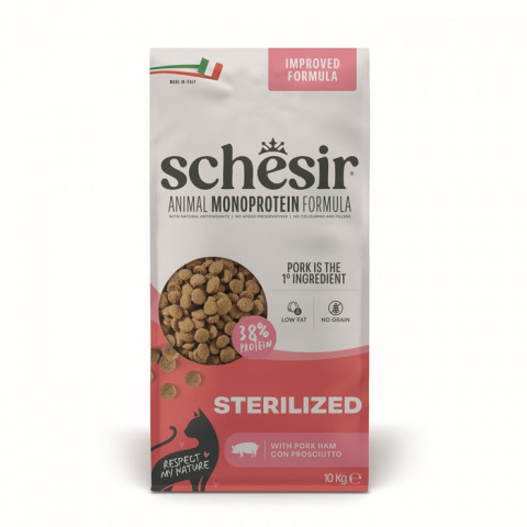 Schesir Animal Monoprotein Formula Sterilised wieprzowina adult 10 kg