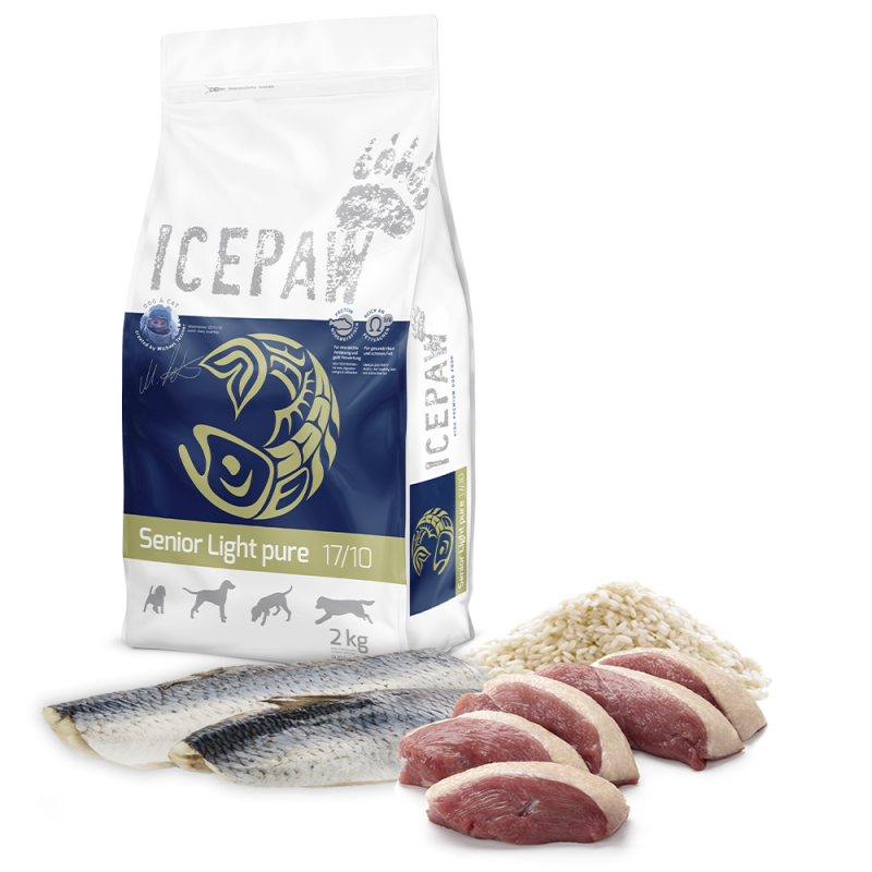 ICEPAW Senior Light Pure drób, śledź senior 2 kg