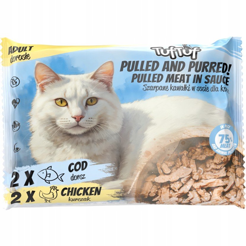 Tuf Tuf mix smaków w sosie adult 100 g × 4