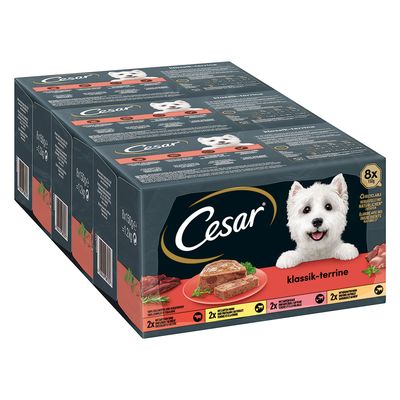 Cesar Classic cielęcina, drób, indyk, kurczak, wołowina, wątroba adult 150 g × 96