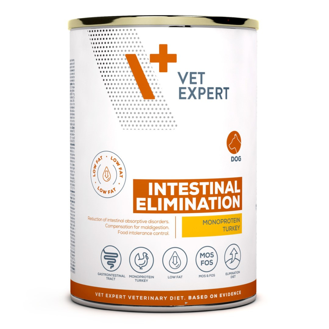 VetExpert Veterinary Diet Intestinal Elimination Low Fat indyk 400 g