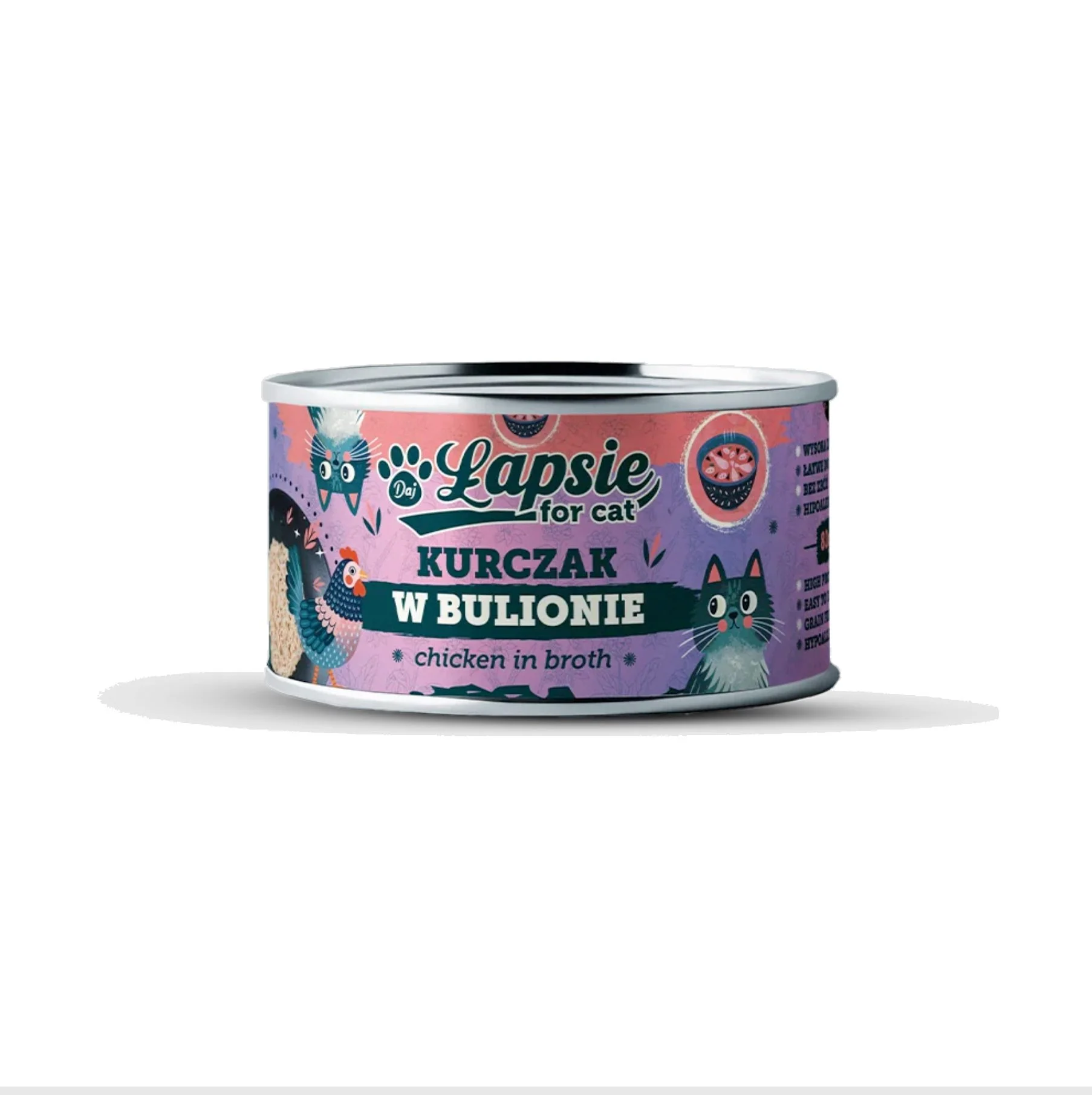 Trzy Psy kurczak w bulionie adult 80 g
