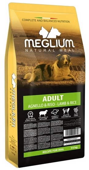 Meglium jagnięcina z ryżem adult 14 kg