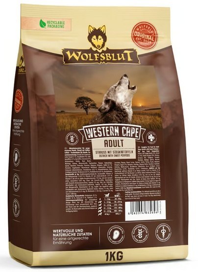 Wolfsblut Western Cape struś z batatem adult 1 kg