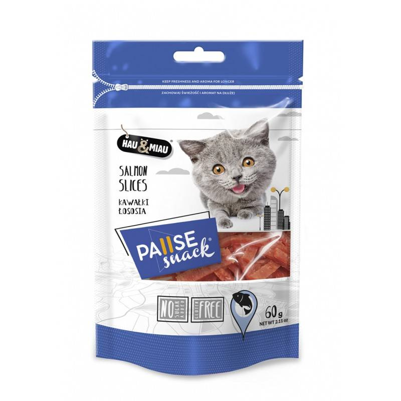 Hau&Miau Pausesnack łosoś kawałki 60 g