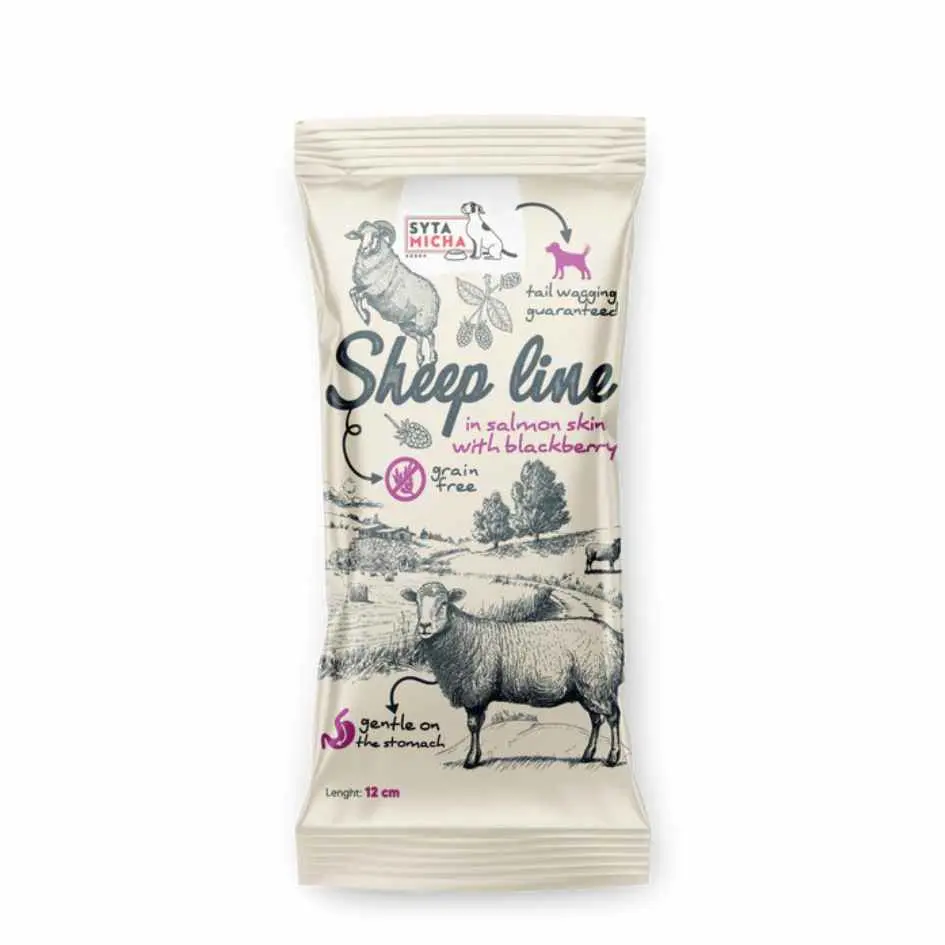 Syta Micha Sheep Line owca w skórze łososia z jeżyną