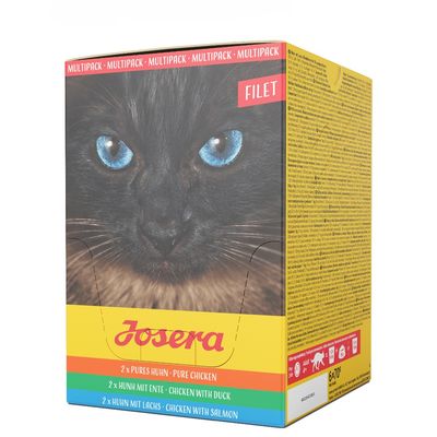 Josera Filet Sensitive mix smaków kawałki adult 70 g × 24