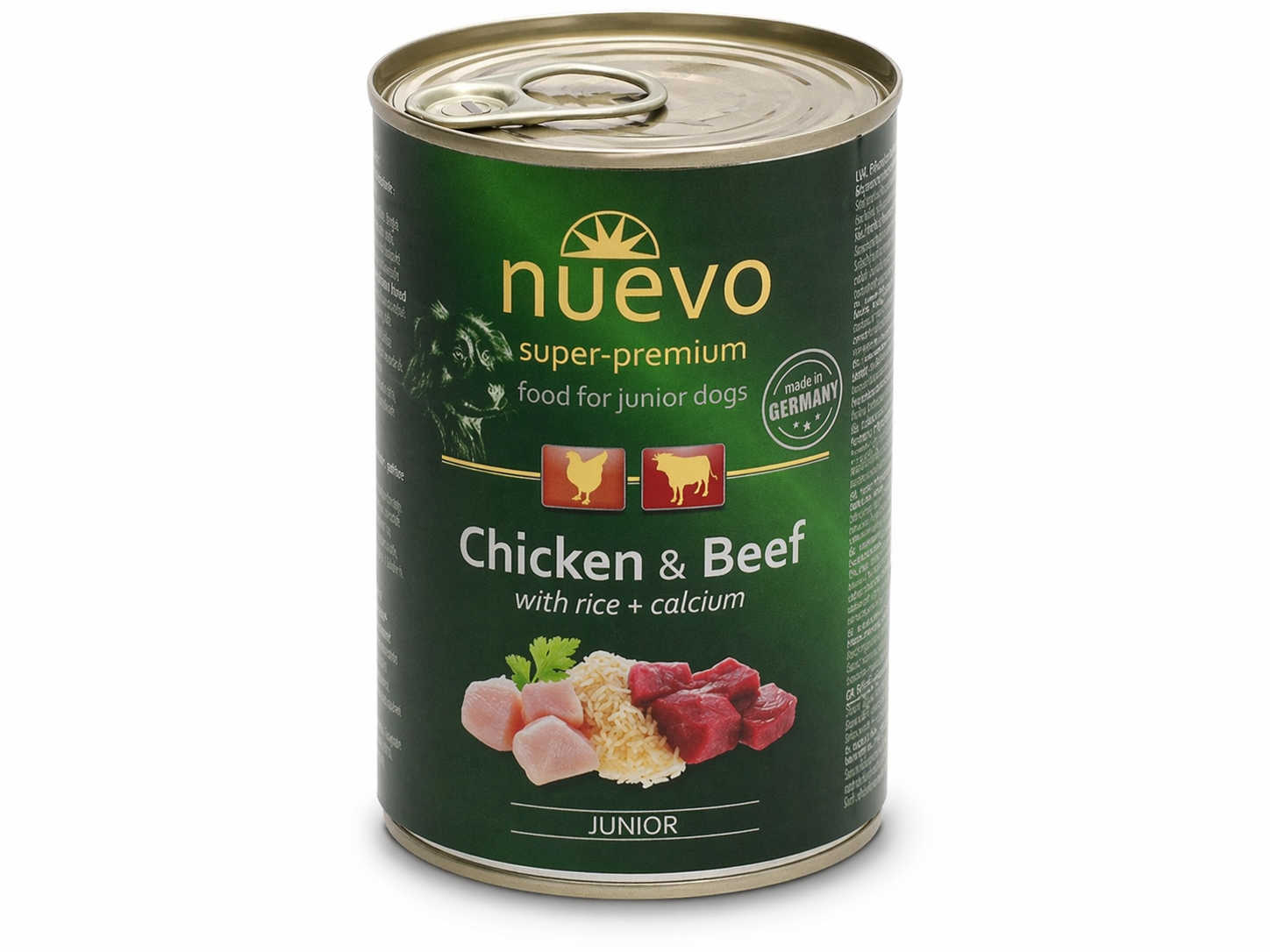 Nuevo kurczak, wołowina junior 400 g