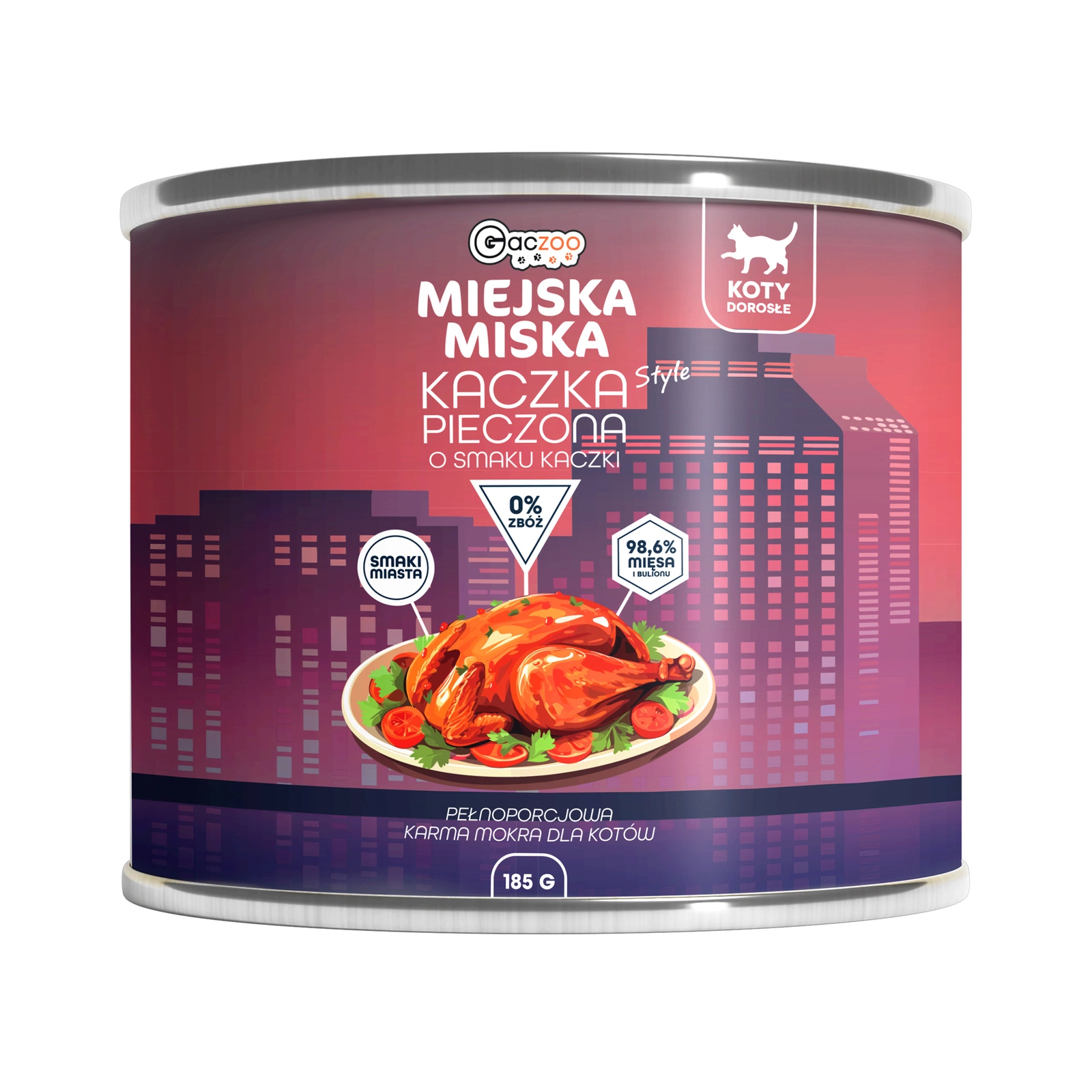 Gaczoo Miejska Miska kaczka adult 185 g