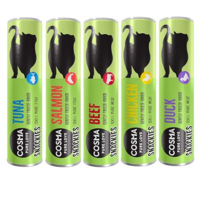 Cosma Original Snackies Indoor mix smaków 15 g × 5