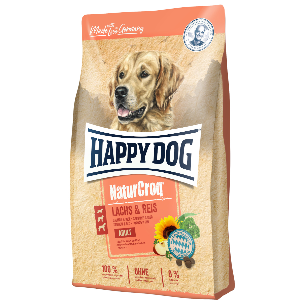 Happy Dog NaturCroq łosoś z ryżem adult 11 kg