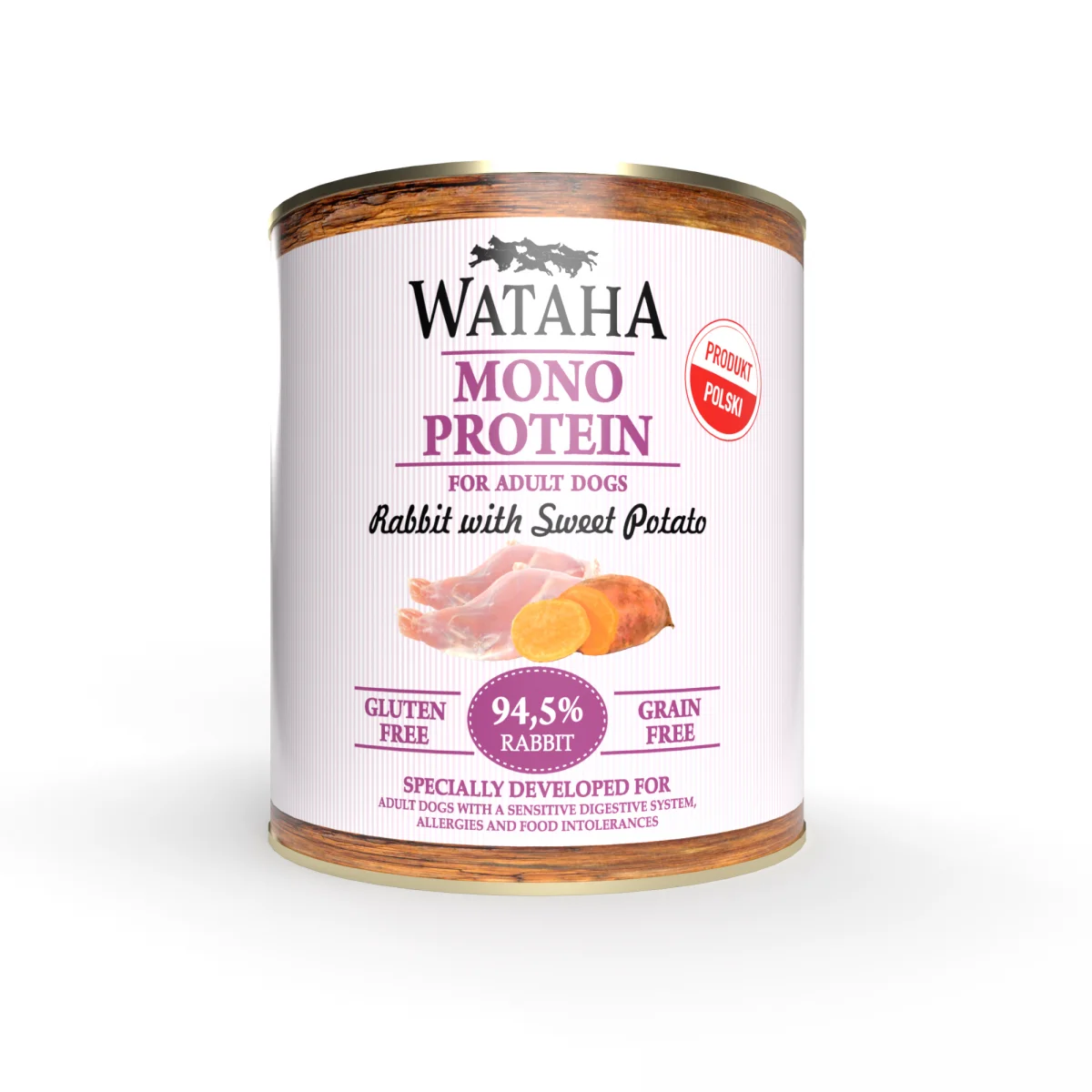 Wataha Mono Protein królik z batatem adult 800 g
