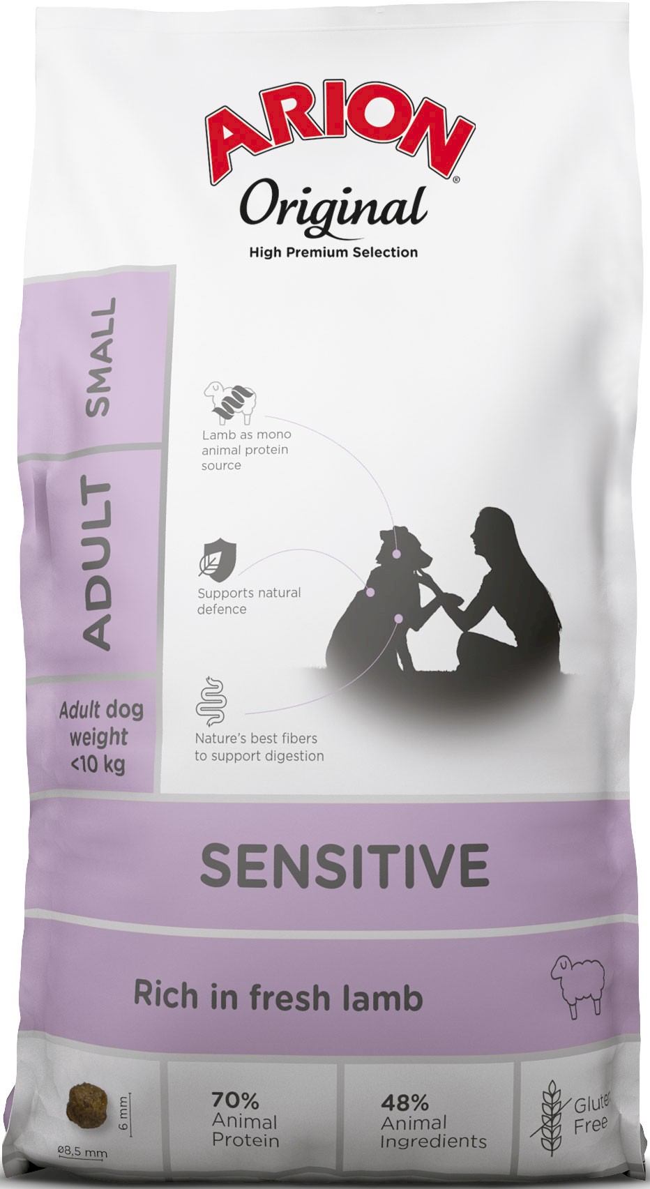 Arion Original Sensitive jagnięcina z ryżem adult małe rasy 2 kg