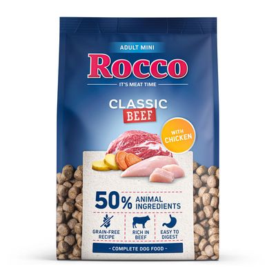 Rocco Classic cielęcina, kurczak, wołowina adult małe rasy 1 kg × 6