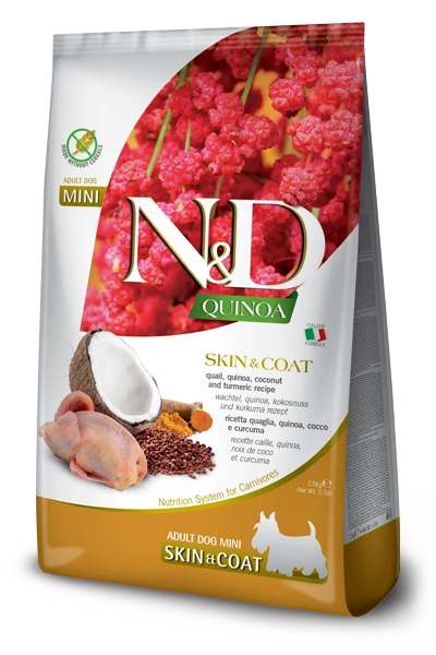 Farmina N&D Quinoa przepiórka adult małe rasy 2,5 kg