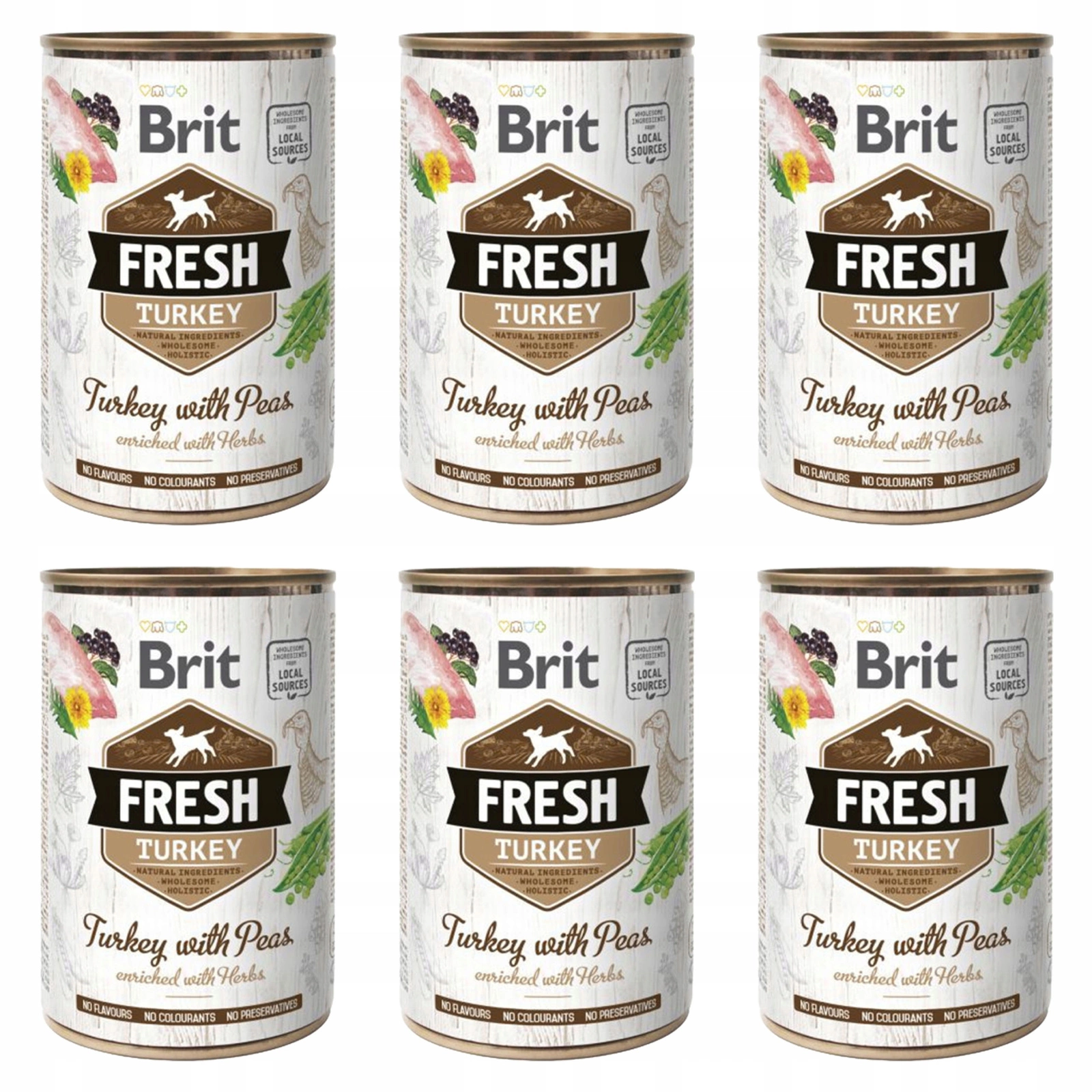 Brit Fresh indyk adult 400 g × 6