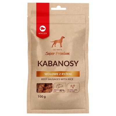 Maced Super Premium wołowina z ryżem 100 g