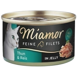 Miamor Feine Filets tuńczyk z ryżem w galaretce adult 100 g
