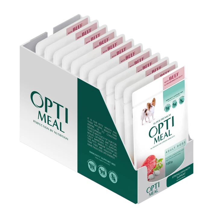 Optimeal wołowina adult 100 g × 12
