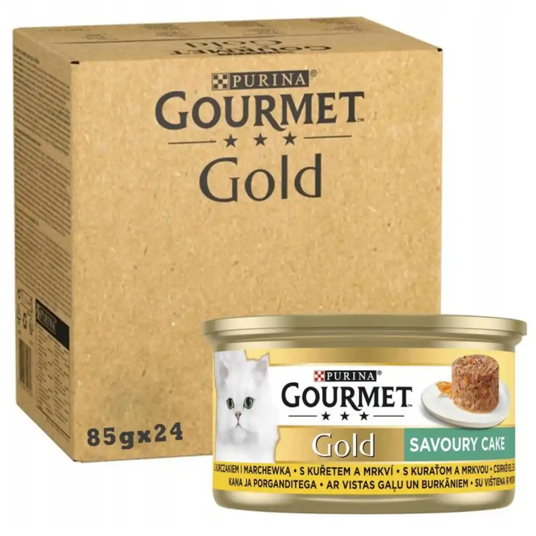 Purina Gourmet Gold kurczak z marchewką w sosie adult 85 g × 24