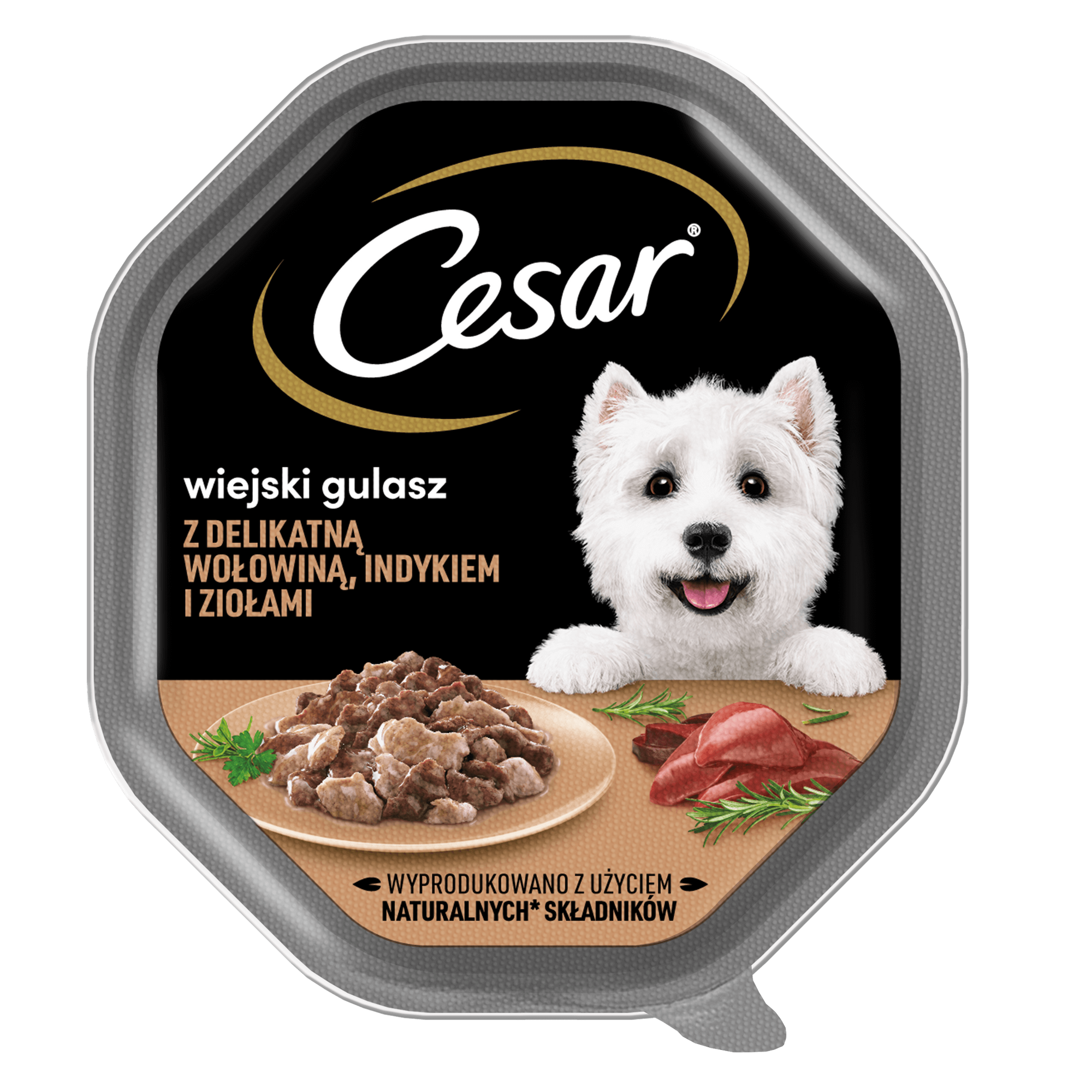 Cesar indyk, wołowina adult 150 g
