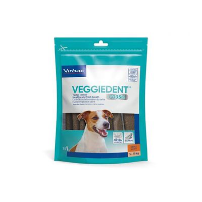 Virbac VEGGIEDENT Fresh małe rasy 17 g × 15