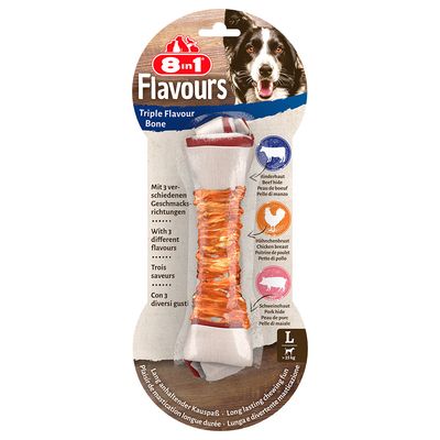 8in1 Triple Flavour kurczak, wieprzowina, wołowina adult duże rasy 85 g