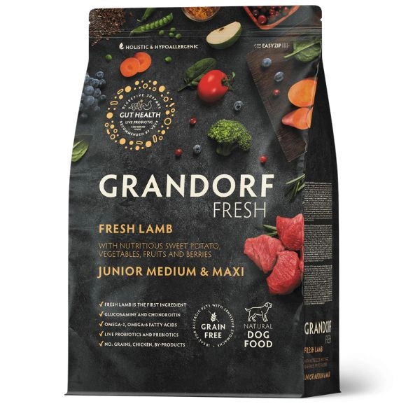 Grandorf Fresh jagnięcina junior średnie rasy, duże rasy 10 kg